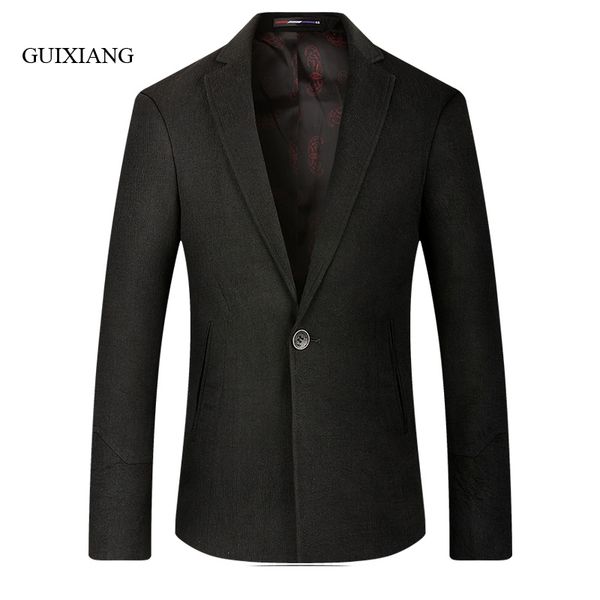 

2020 new arrival autumn and winter style men boutique blazers fashion casual single button solid slim men's jacket coat m-3xl, White;black
