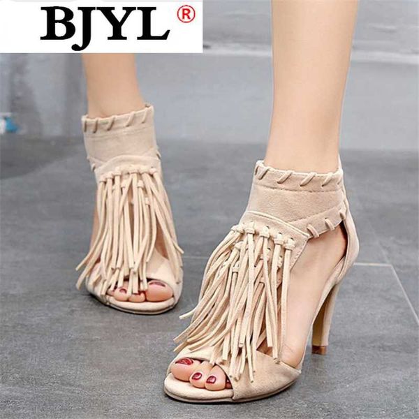 

2020 fashion women sandals summer women zipper tassel sandals fine heel open toe outdoor beach, Black