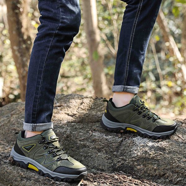 

hiking mountain men shoes hill walking sneakers outdoor winter travel camping sport shoes male athletic plus size 46 47 sneakers