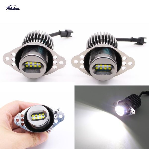

2pcs 40w 80w led halo bulbs 6000k white light angel eye for e90 e91 lci halogen headlight models