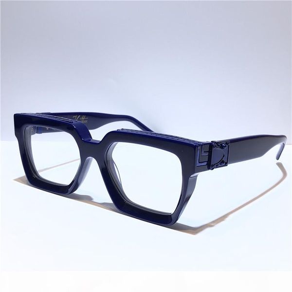 

new men designer glasses z1165w millionaire square frame vintage shiny gold summer uv400 lens 1165 style laser logo with box, White;black