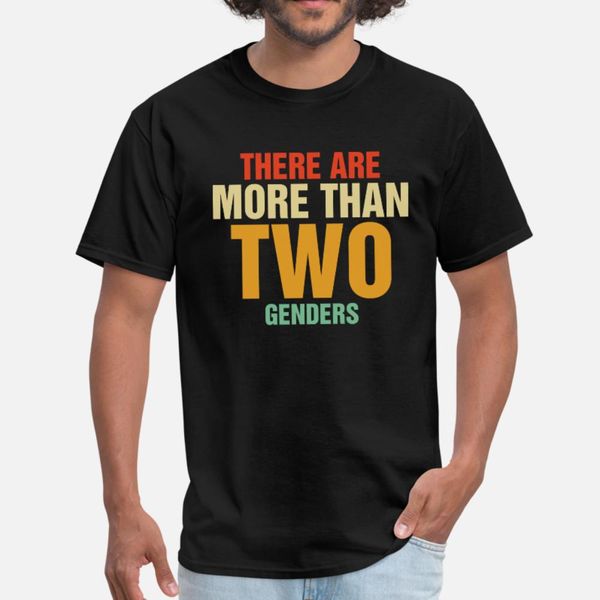 

there are more than 2 genders t shirt men designs cotton plus size 3xl gents graphic humor spring autumn family shirt