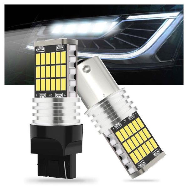 

1pcs 1156 7440 t15 ba15s r5w r10w 4014 led auto brake light car drl driving lamp reverse bulbs turn signals amber red white