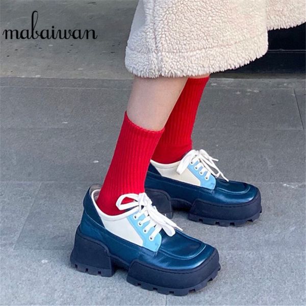 

mabaiwan 2020 casual women sneakers flats platform lace up shoes woman creepers espadrilles feminino square toe ankle boots, Black