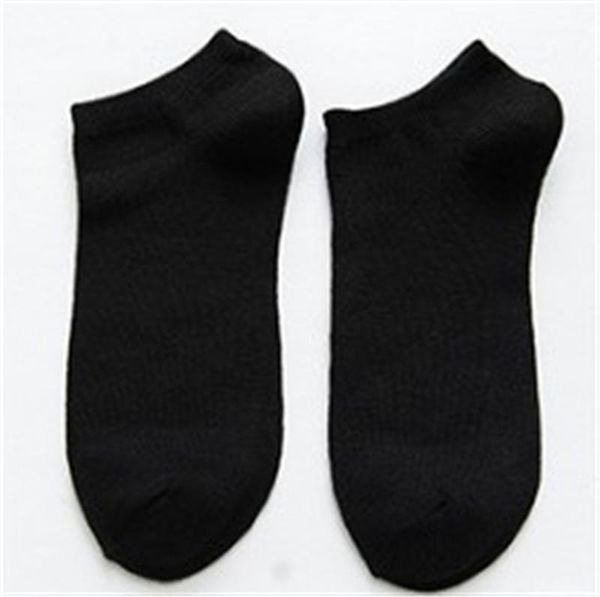 

breathability and sweat absorption ankle socks mens designer socks mens comfortable casual solid color socks fashion, Black