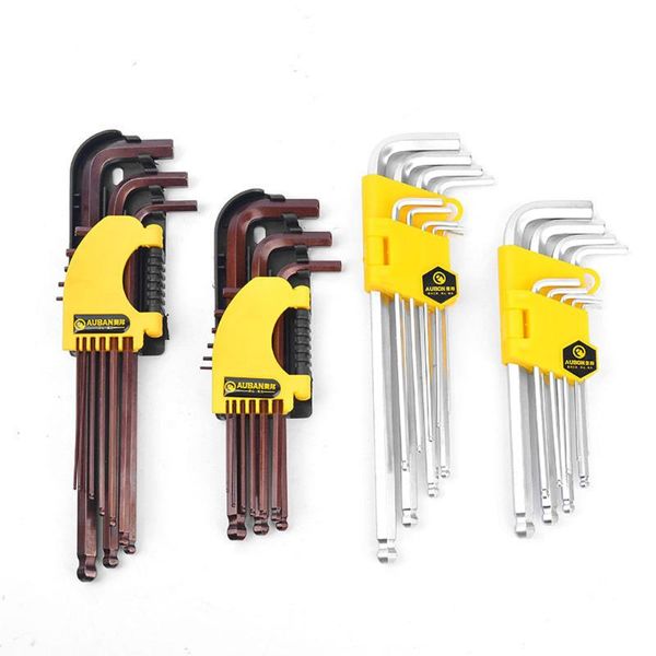 

hexagon wrenches internal hexagonal wrench set 9pcs cycling l-shape allen hex key spanner new home tool repair tools key set