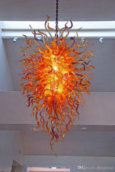 

hand blown glass crystal chandelier elegant decor home lamps chihuly style chandelier lighting