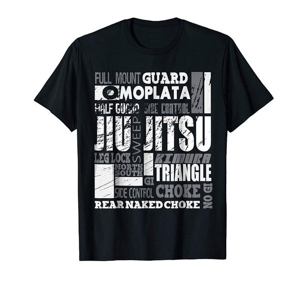

2019 new summer fashion brazilian jiu-jitsu a-z bjj t-shirt cotton tee shirt