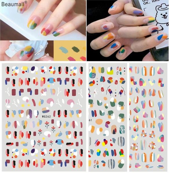 

fashion elegant nails art manicure back glue decal decorations nail sticker for nails tips beauty, Black