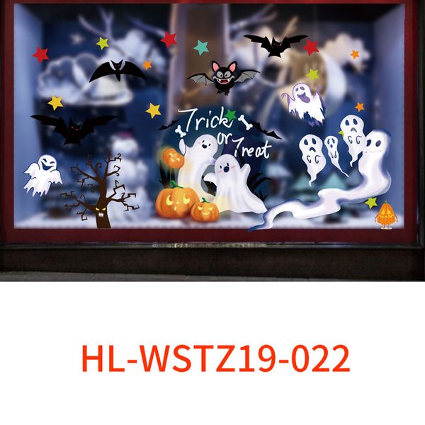 

home festive reusable diy window clings halloween decals waterproof pvc no glue
