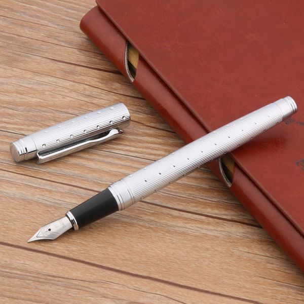 

fountain pens business metal high grade iridium silver golden pen