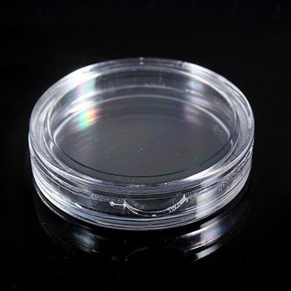 

10pcs 40mm applied clear round cases coin storage capsules holder plastic new