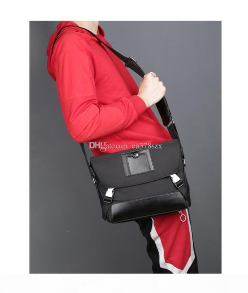 

genuine leather black flower men bag fashion designer messenger bags classic brand cross body bag men briefcase shoulder bag