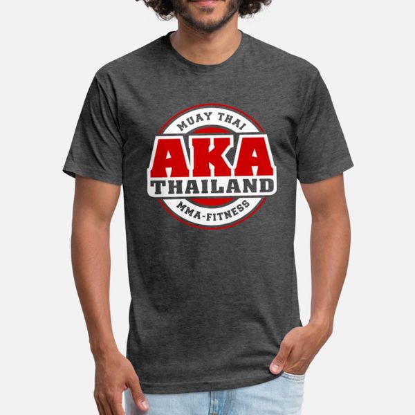 

aka muay thai t shirt men designs short sleeve round neck letters gift basic summer style vintage shirt