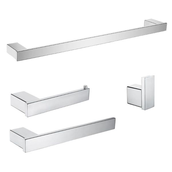 

bathroom hardware accessory set towel bar towel robe hook toilet paper holder hand tower holder stainless steel wall mounted
