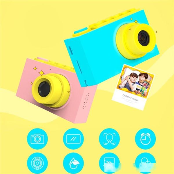 

8.0mp mini digital 2 inch cartoon cute children birthday gift 1080p toddler toys camera