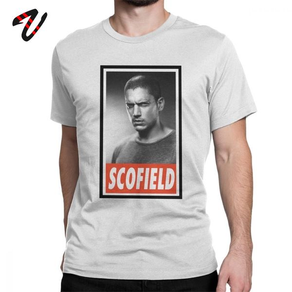 

latest men tshirt prison break michael scofield t shirts cotton clothes vintage printed t-shirts short sleeve round collar tees