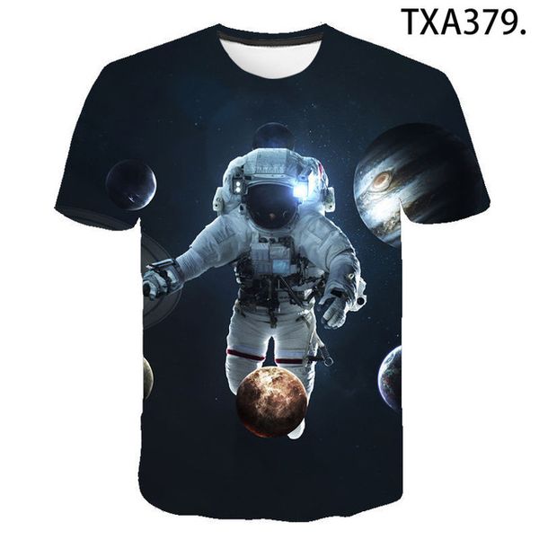 

summer science fiction astronaut boy girl printed cool 3d print shirts aesthetic harajuku hippie men clothing
