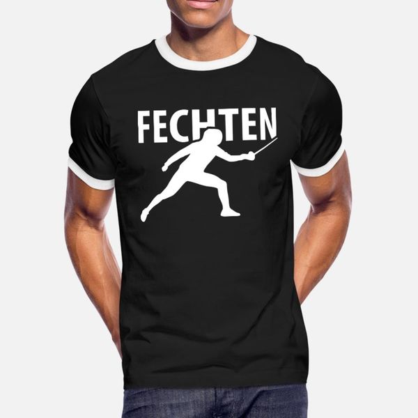 

fechte mit mir1 t shirt men anti-wrinkle short sleeve crew neck homme anti-wrinkle humor summer style standard shirt