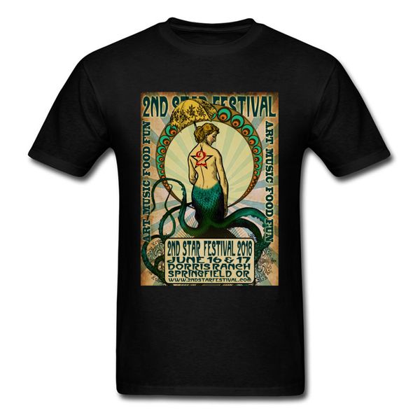 

2-й фестиваль star мужская классический дизайн топы футболка sexy octopus dreamgirls pin-up tshirt для взрослых 100% хлопок моды тройники
