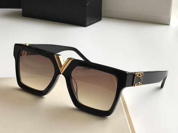 

new 2371 luxury explain glasses retro vintage men designer glasses shiny gold summer style laser logo sunglasses gold plated quality, White;black
