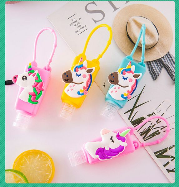 

for 30ml cartoon unicorn printed hand sanitizer bottle cover cute fashion the silicone bottle sleeve hand sanitizer perfume sleeve e81701