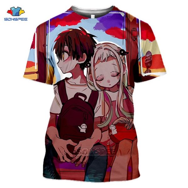 

cute hanako-kun 3d anime toilet-bound summer 3d print shirts harajuku horror humor men clothing