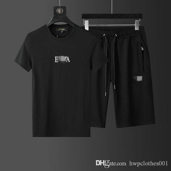 

новые мужские дизайнерские костюмы мужских наборов новая 2020 роскоши дизайнер одежды случайной роскошь работают костюмы t рубашки + шорты к, Gray