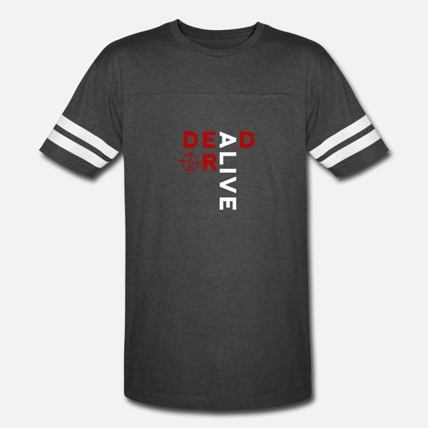 

dead or alive logo t shirt men print 100% cotton round neck kawaii interesting basic summer style trend shirt