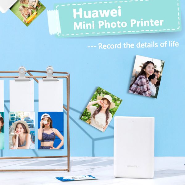 Huawei Zink CV80 Taschen-tragbarer AR-Fotodrucker Blutooth 4.1 300 dpi Mini-Wireless-Telefonfotodrucker Bestseller