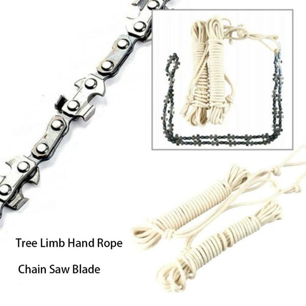 

48 inch high reach tree limb hand rope chain saw chainsaw blades on both sides cur big tree branches