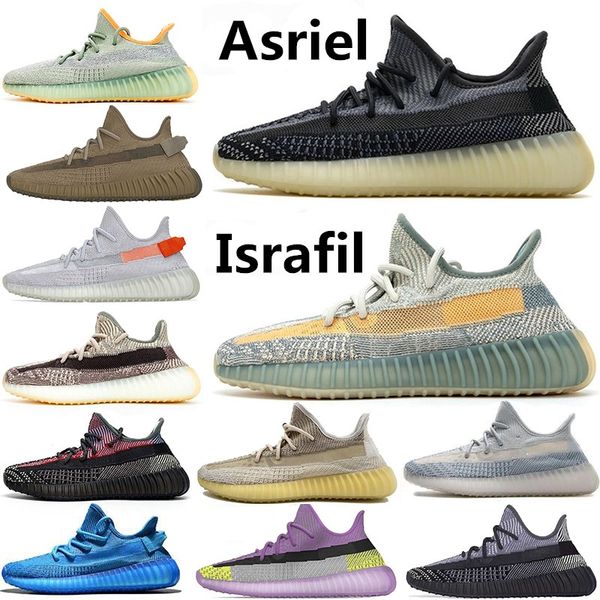 

2020 new kanye west abez asriel israfil marsh running shoes tail light flax zyon linen citrin gid clay earth cinder mens trainers sneakers