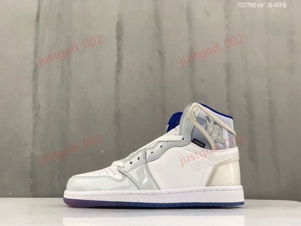 

2020 wholesale 1 high zoom r2t athletic progettista shoes white racer blue white fashion chaussures trainers basketball shoes sneakers, Black