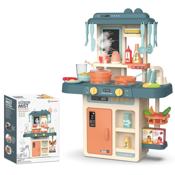 

children simulation kitchen toy children play house cooking game with smoke effect simulation water spray kitchen toy gift