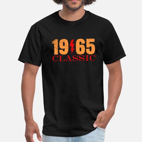 

1965 classic rock birthday gift t shirt men custom tee shirt s-xxxl letters fitness fashion summer style cool shirt, White;black