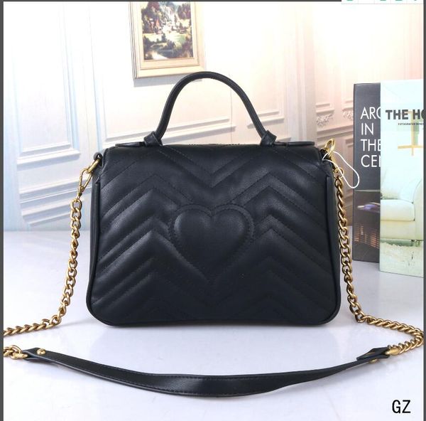 

2020 Fashion Satchel Designer Shoulder Bag Chain Handbag Luxury Crossbody Lady Tote bags Original Sheepskin Top cowhide pink black