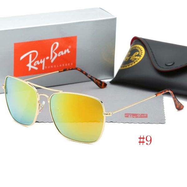 

brand designer sunglasses. luxury men and women driving sunglasses. uv400 12 styles optional.model 3136w ray glasses, White;black