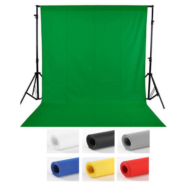 

background material 2x3m pography backdrops green screen hromakey chromakey non-woven fabric professional for po studio 7colors