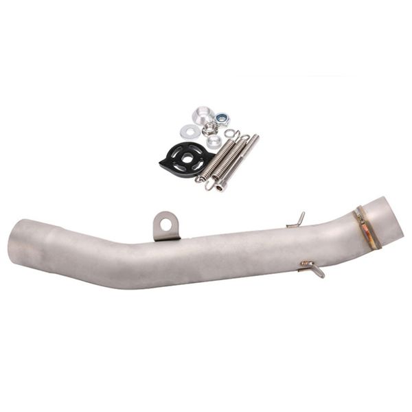 

motorcycle exhaust middle pipe link connect universal for z800 2013-2020 stainless steel anti-corrosion pipe