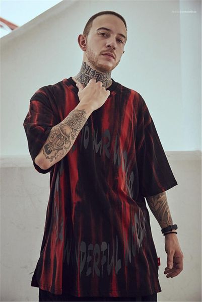

мода повседневная одежда обычная длина лето сыпучие одежда письмо печать homme tshirts crew шеи короткий рукав, White;black