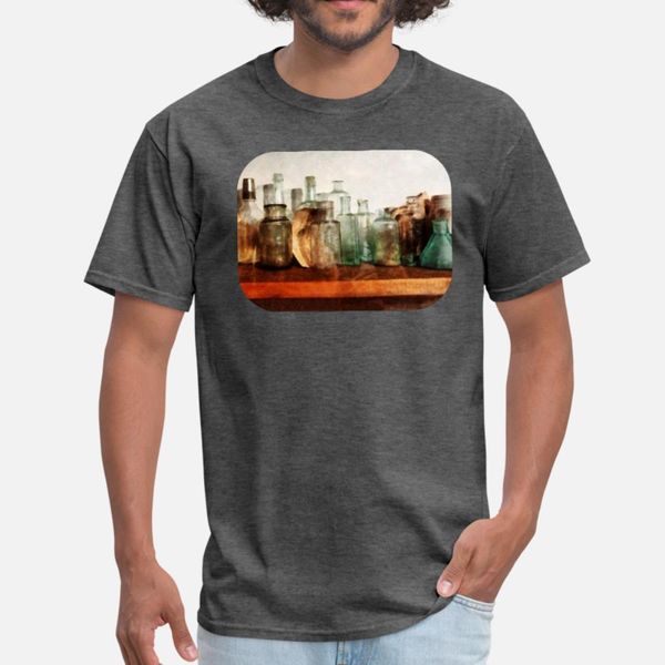 

row of medicine bottles t shirt men personalized cotton s-xxxl clothing sunlight fashion summer style letters shirt