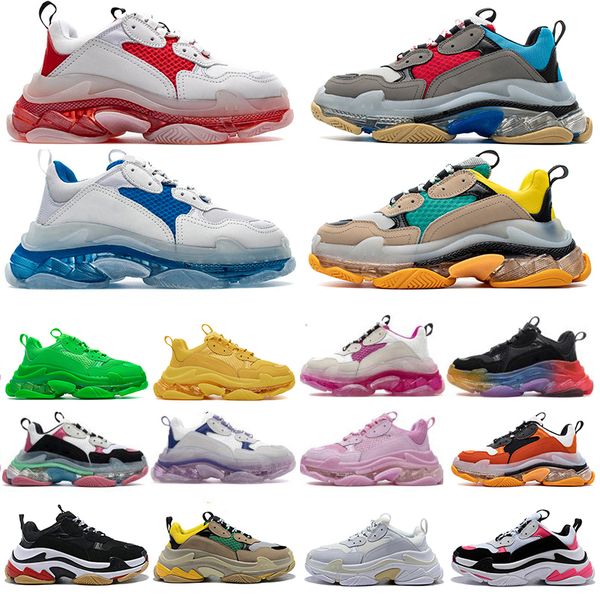 

fashion crystal bottom paris 17fw triple svintage dad chaussures men women platform casual shoes sport trainers zapatos sneaker