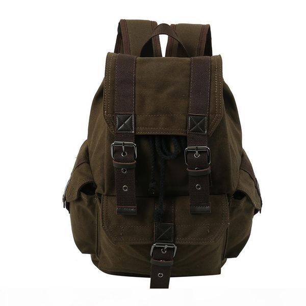

new fashion men's backpack vintage canvas backpack school bag men's travel bags large capacity travel bag 3 colors