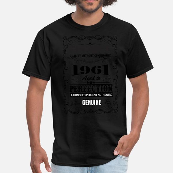 

premium vintage 1961 aged to perfection t shirt men create short sleeve o-neck kawaii fitness basic spring trend shirt