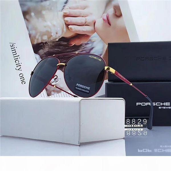 

luxury branded designer millionaire sunglasses pilot polarized sunglasses men women metal ellipse frame sport glasses with quality box -wx, White;black
