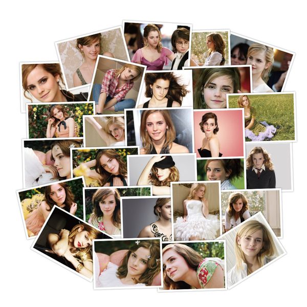 

30pcs/set emma watson waterproof stickers for lapbike waterbottle case sticker