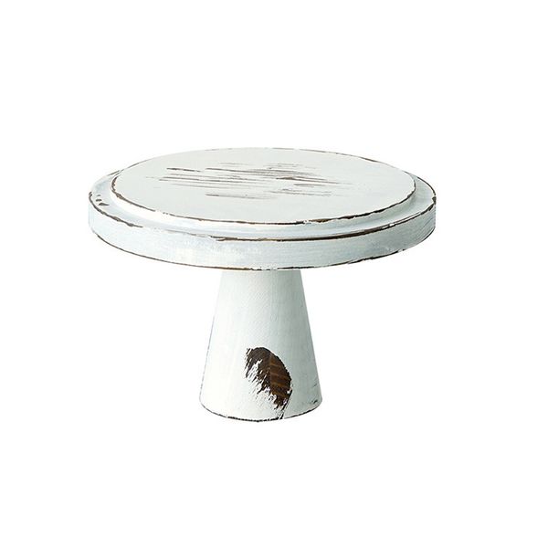 

birthday round tray vintage white home cake stand dessert decorative wooden