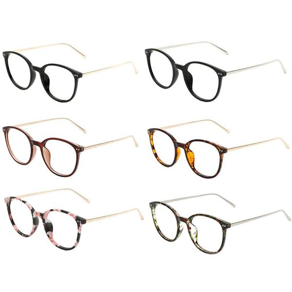 

women men optical plain glasses fashion casual eyeglasses frame tr metal cat eye spectacles clear classic eyeglasses, Black