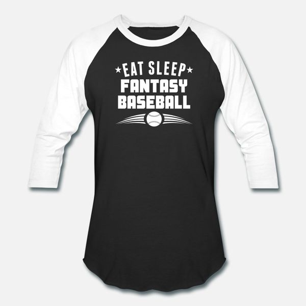 

eat sleep fantasy baseball t shirt men fitness cotton s-xxxl original fitness building spring standard shirt