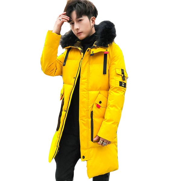 

men's thick winter coats warm male jacket padded casual hooded camouflag parka new men overcoats mens brand clothing m-3xl qq016, Black